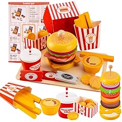 Embosomitr wooden hamburger for sale  Delivered anywhere in UK