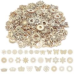 300pcs wooden embellishments for sale  Delivered anywhere in USA 