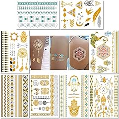 Metallic temporary tattoos for sale  Delivered anywhere in UK