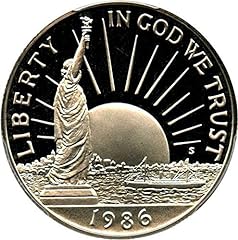 Used, 1986 S US Commemorative Proof Half Dollar Statue of for sale  Delivered anywhere in USA 