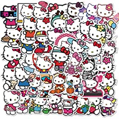 Used, 50Pcs Hello Kitty Stickers Pack Kitty White Theme Waterproof for sale  Delivered anywhere in USA 