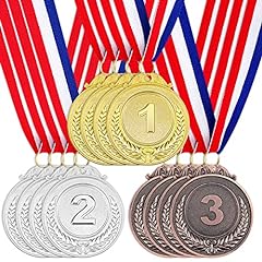12 Pieces Award Medals 1st 2nd 3rd (Gold, Silver, Bronze) for sale  Delivered anywhere in USA 