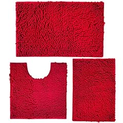 Red bathroom rugs for sale  Delivered anywhere in USA 