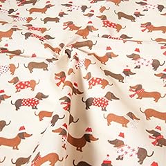 Dogs fabric christmas for sale  Delivered anywhere in UK