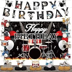 16pcs drum birthday for sale  Delivered anywhere in USA 