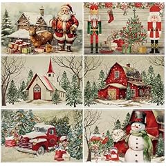 Pcs christmas placemats for sale  Delivered anywhere in USA 