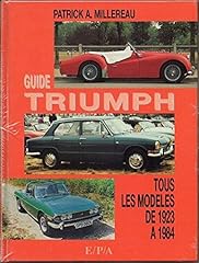 Guide triumph autos d'occasion  Livré partout en Belgiqu