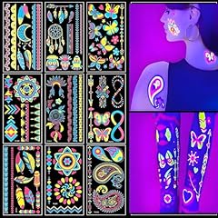 9pcs neon temporary for sale  Delivered anywhere in UK