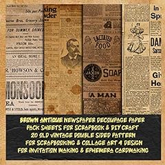 Brown antique newspaper for sale  Delivered anywhere in USA 