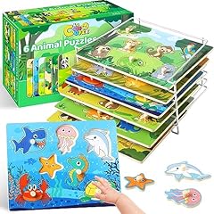 Wooden puzzles toddlers for sale  Delivered anywhere in USA 