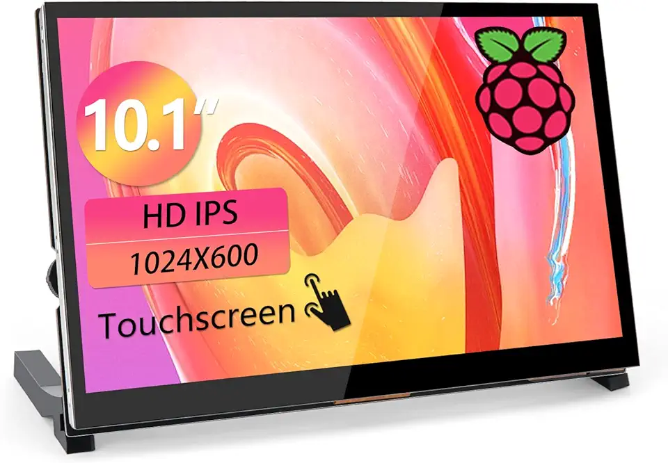 Raspberry Pi 4 Touchscreen, WIMAXIT 10.1 Inch Draagbare Touch Monitor 1024X600 IPS met Dual USB C HDMI 178° Kijkhoek voor Raspberry Pi 4 3 2 Zero B+ Model B Xbox PS4 iOS Win7/8/10 tweedehands  