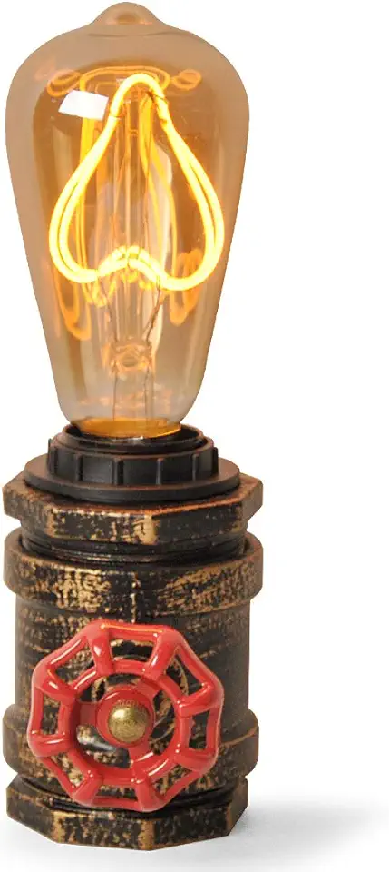 Deluce Bureaulamp, industrieel, vintage, steampunk, koper, retro decoratie voor e27 led Edison-spot, 101 tweedehands  