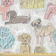 Ambesonne dogs fabric for sale  Delivered anywhere in USA 