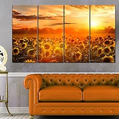 Designart yellow sunset for sale  Delivered anywhere in USA 