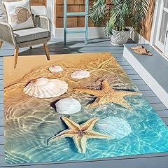 Teal beige coastal for sale  Delivered anywhere in USA 