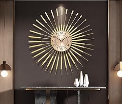 Gold wall clock for sale  Delivered anywhere in UK