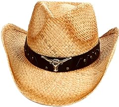 Simplicity Cowboy Hat for Women Western Straw Cowboy for sale  Delivered anywhere in USA 