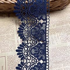 navy blue lace trim for sale  Delivered anywhere in UK