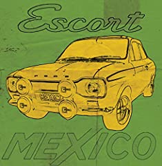 Used, Ford Escort Mexico MK1 Greeting Card - Retro Motor for sale  Delivered anywhere in UK