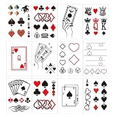 Poker temporary tattoos for sale  Delivered anywhere in USA 