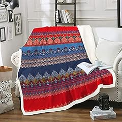 Bohemian blanket striped for sale  Delivered anywhere in UK