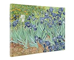 Niwo Art (TM - Irises, by Vincent Van Gogh - Oil Painting Reproductions - Giclee Canvas Prints Wall Art for Home Decor, Stretched and Framed Ready to Hang (16 x 20 x 0.75 Inch) for sale  Delivered anywhere in Canada