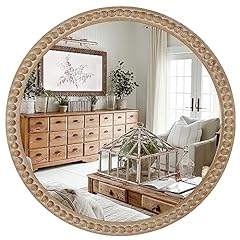 Round wood mirror for sale  Delivered anywhere in USA 