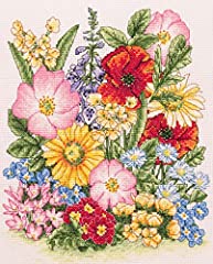 Anchor Cross Stitch Kit: Meadow Flowers, Multi-Colour,, used for sale  Delivered anywhere in UK