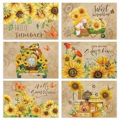 Sunflower placemats set for sale  Delivered anywhere in USA 