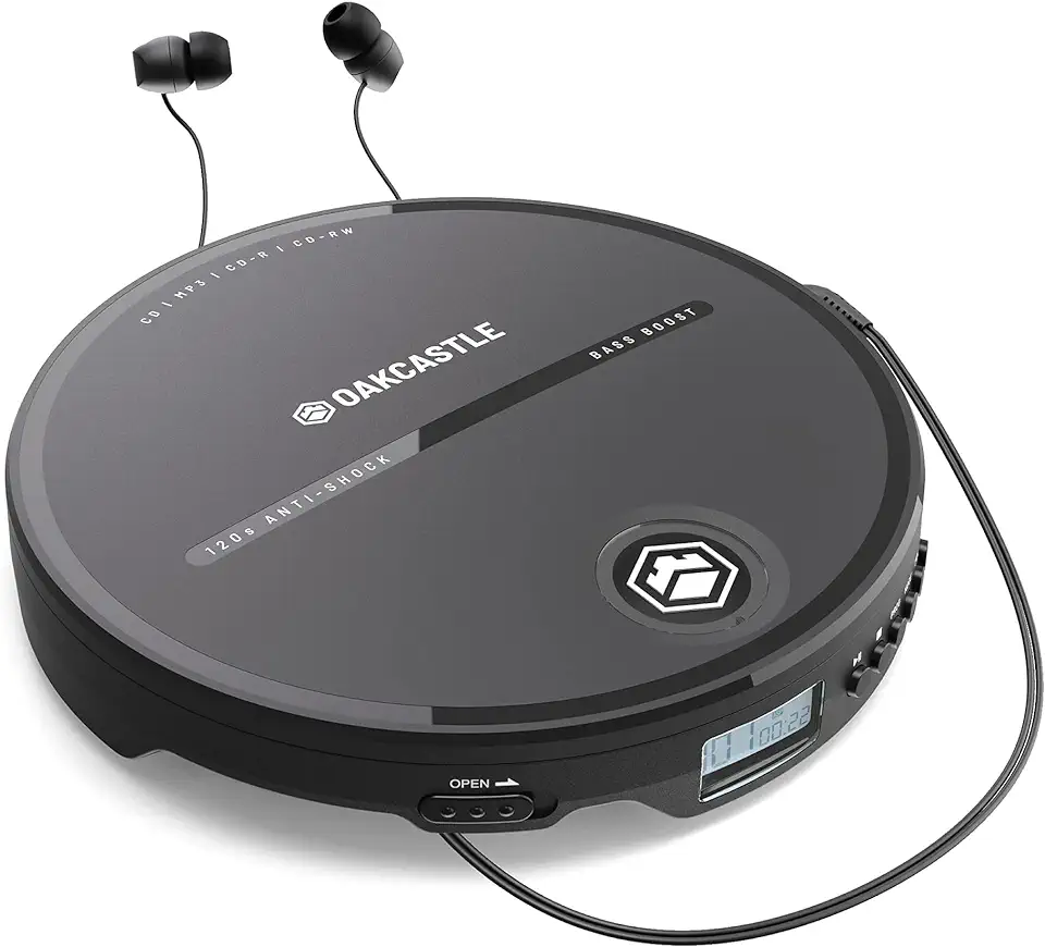 Oakcastle CD10 Draagbare cd-speler | Werkt op batterijen | Ideaal voor onderweg | Anti-Skip | Retro-discman | Inclusief oortelefoon tweedehands  