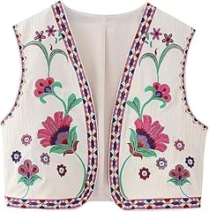 Chjfdc gilet brodé d'occasion  Livré partout en France