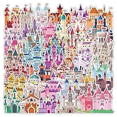 40pcs castle stickers for sale  Delivered anywhere in USA 