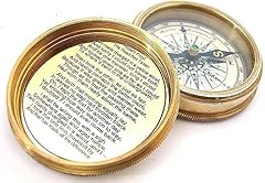 Antique brass compass for sale  Delivered anywhere in UK