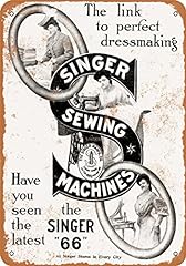 9 x 12 METAL SIGN - 1910 Singer Sewing Machines - Vintage for sale  Delivered anywhere in USA 
