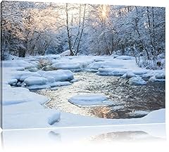 Stream winter landscape for sale  Delivered anywhere in UK