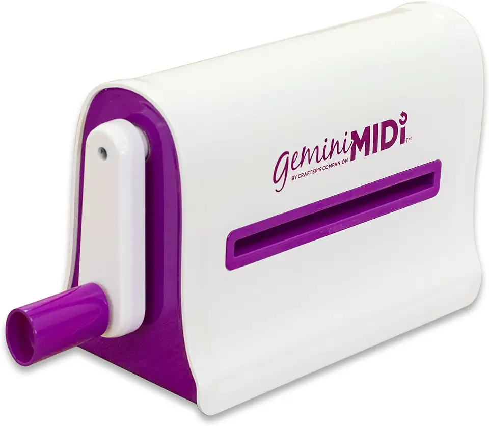 Gemini Midi handmatige matrijs snij- en embossing machine voor Scrapbooking, kaarten maken en knutselen-6"x 9" openingsplaat grootte, wit, één tweedehands  