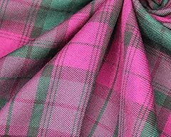 Tartan fabric polyviscose for sale  Delivered anywhere in UK