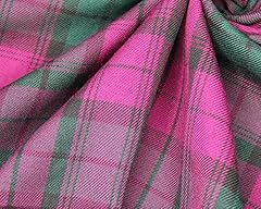 Tartan fabric purple for sale  Delivered anywhere in UK