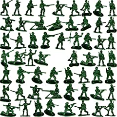 100 Pieces Army Men Toys- Mini Soldier Action Figure Play Set with 12 Kind Pose, Simulation War Scene Toys for Kids Gifts (Green) for sale  Delivered anywhere in Canada