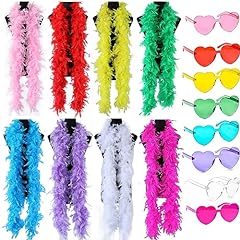 8pcs colorful feather for sale  Delivered anywhere in UK