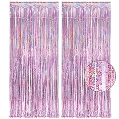 Tinsel curtain pink for sale  Delivered anywhere in UK
