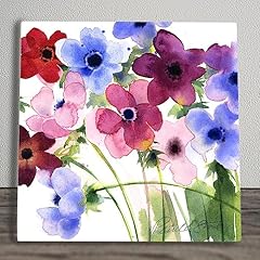 Poppies ceramic tile for sale  Delivered anywhere in UK