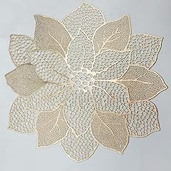 Gold round placemats for sale  Delivered anywhere in USA 