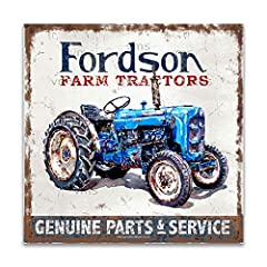Vintage Metal Sign FORDSON TRACTOR 12X12 inch Home for sale  Delivered anywhere in Ireland
