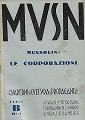 Mvsn mussolini. corporazioni usato  Spedito ovunque in Italia 