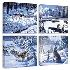 Winter wolf canvas for sale  Delivered anywhere in USA 