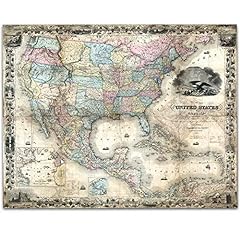 Map usa 1857 for sale  Delivered anywhere in USA 