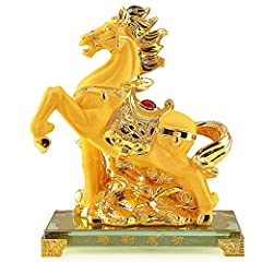 Used, Chinese Zodiac Horse Golden Resin Collectible Figurines for sale  Delivered anywhere in Canada