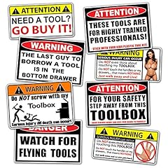 Funny Toolbox Warning Decal Sticker Tool Box Pack Set for sale  Delivered anywhere in USA 