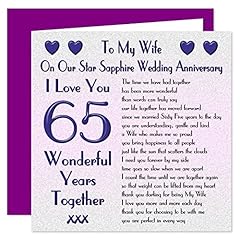 Wife 65th wedding for sale  Delivered anywhere in UK